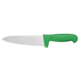 Couteau chef HACCP - Manche vert, lame inox 18 cm