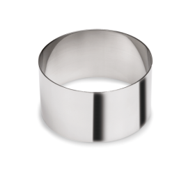 Cercle à pâtisserie inox chromé - Ø 7,5 cm