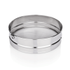 Tamis à farine inox chromé - Ø 25 cm - Hauteur 7 cm