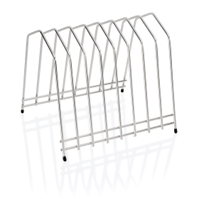 Support planches à découper acier chrome-nickel – Jusqu’à 8 planches de 3 cm
