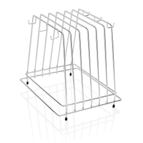 Support planches à découper acier chrome-nickel – 6 planches jusqu’à 2 cm