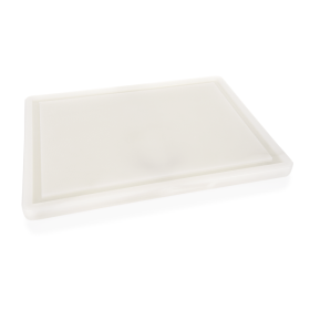 Planche à découper avec rigole polyéthylène 40 x 30 x 2 cm – Pieds antidérapants