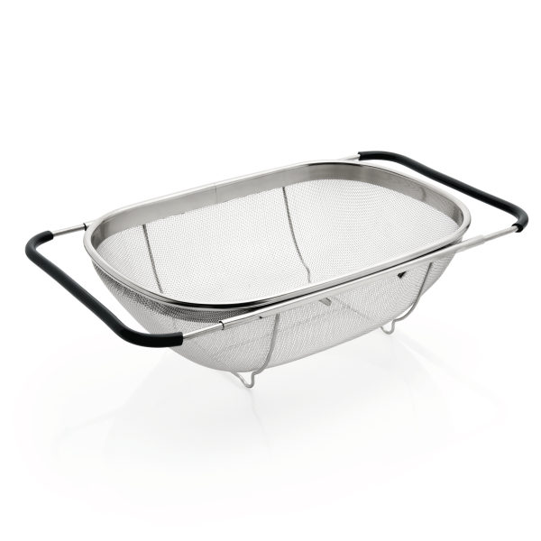 Passoire inox avec poignées latérales extensibles