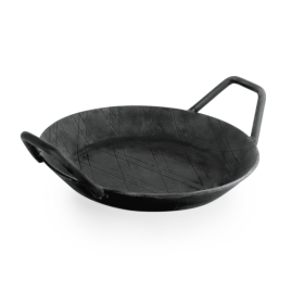 Poêle à frire en fer Ø 24 cm – 2 poignées latérales