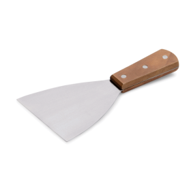 Spatule inox manche bois 23 cm