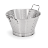Grande passoire à pied inox chromé perforé - Ø 36 cm