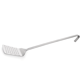 Pelle de cuisson perforée acier chrome-nickel – Manche 35 cm