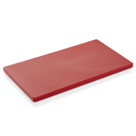Planche à découper HACCP rouge polyéthylène 60 x 40 x 2 cm – Pieds antidérapants