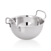 Cul de poule inox chromé avec poignées latérales - Ø 25 cm - 4 L