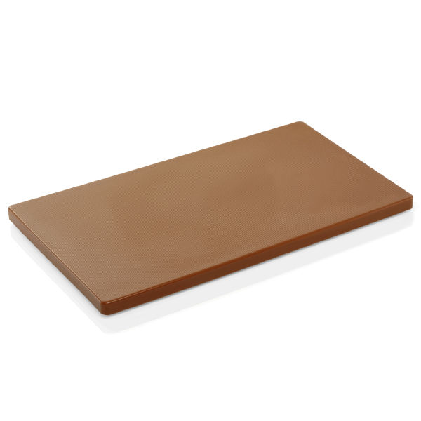 Planche à découper HACCP marron polyéthylène 60 x 40 x 2 cm – Pieds antidérapants