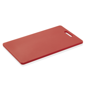 Planche à découper HACCP rouge avec poignée - 40 x 25 x 1,2 cm