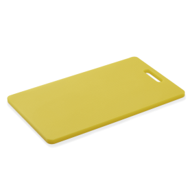 Planche à découper HACCP jaune avec poignée - 40 x 25 x 1,2 cm