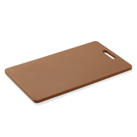 Planche à découper HACCP marron avec poignée - 40 x 25 x 1,2 cm