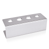 Support cornet de glace inox - 4 trous (Ø 26 mm et 31 mm) - 27,5 x 9,5 x 8,2 cm
