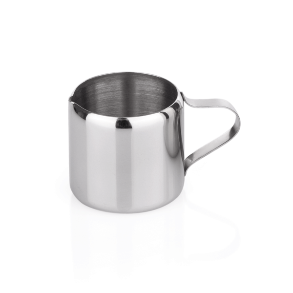 Pichet en acier chrome-nickel finition miroir - 50 ml - Ø 4 cm (lot de 6)