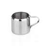 Pichet en acier chrome-nickel finition miroir - 50 ml - Ø 4 cm (lot de 6)