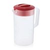 Pichet en polypropylène - 2,5 L - Couvercle rouge