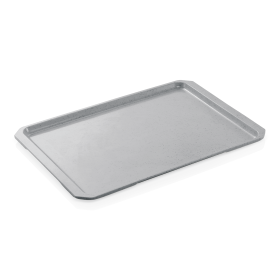 Plateau en polyester gris foncé renforcé en fibre de verre - 46 x 35,5 cm