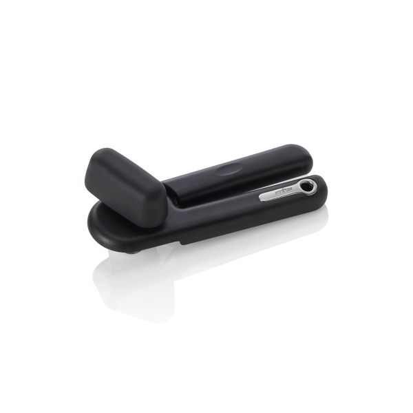 Ouvre-boîte - revêtement en caoutchouc noir (lot de 12)