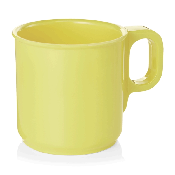 Tasse en mélamine jaune - 250 ml (lot de 12)