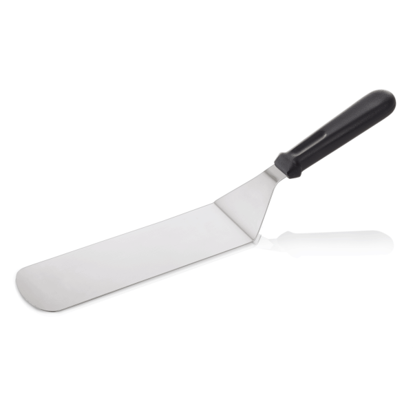 Spatule coudée inox manche plastique 38,5 cm