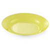 Assiette creuse en mélamine jaune - Ø 20 cm (lot de 12)