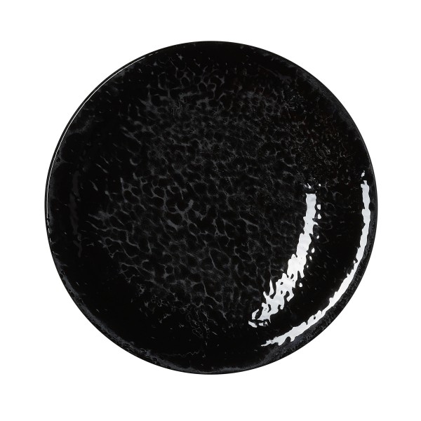 Assiette plate en porcelaine - Ø 27 cm - Série Vida Night (lot de 6)