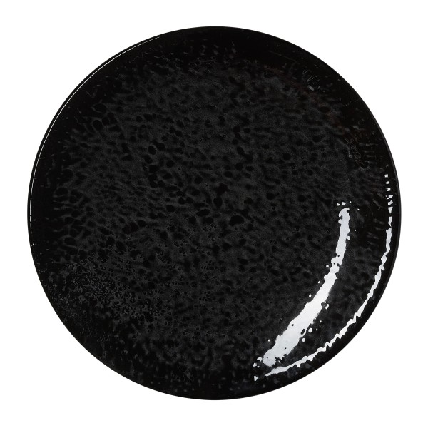 Assiette plate en porcelaine - Ø 30 cm - Série Vida Night (lot de 6)
