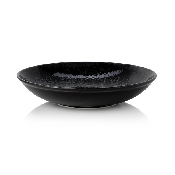 Assiette creuse en porcelaine - Ø 25 cm - Série Vida Night (lot de 6)
