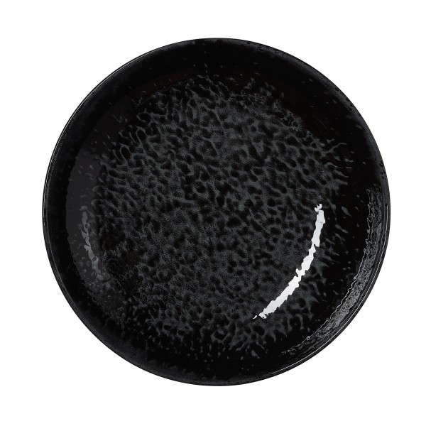 Assiette creuse en porcelaine - Ø 25 cm - Série Vida Night (lot de 6)