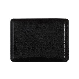 Assiette rectangulaire en porcelaine série Vida Night - 23 x 17 cm (lot de 6)