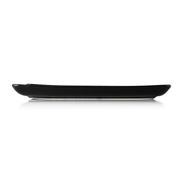 Assiette rectangulaire en porcelaine - 27 x 20 cm - Série Vida Night (lot de 6)