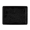 Assiette rectangulaire en porcelaine - 27 x 20 cm - Série Vida Night (lot de 6)