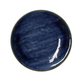 Assiette plate en porcelaine - Ø 23 cm - série Vida Dark Ocean (lot de 6)