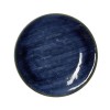 Assiette plate en porcelaine - Ø 23 cm - série Vida Dark Ocean (lot de 6)