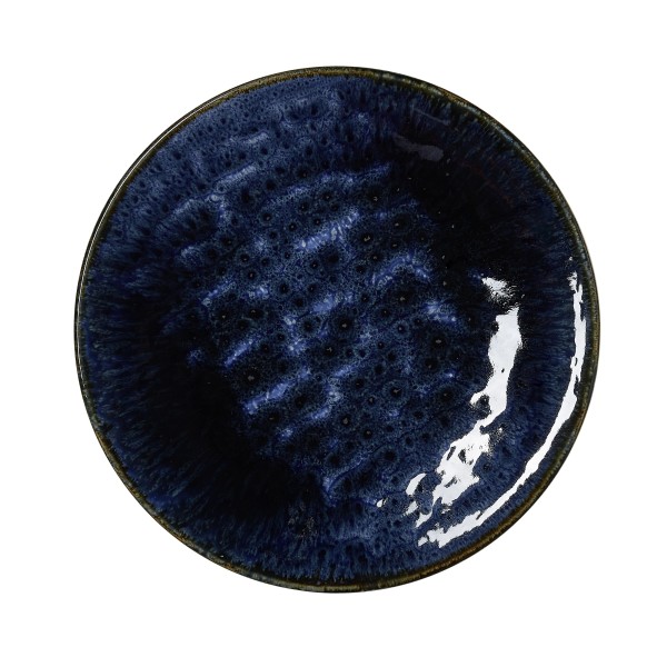 Assiette plate en porcelaine - Ø 27 cm - Série Vida Dark Ocean (lot de 6)