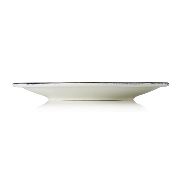 Assiette plate en porcelaine - Ø 27 cm - Série Vida Dark Ocean (lot de 6)