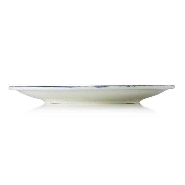 Assiette plate en porcelaine - Ø 30 cm - Série Vida Dark Ocean (lot de 6)