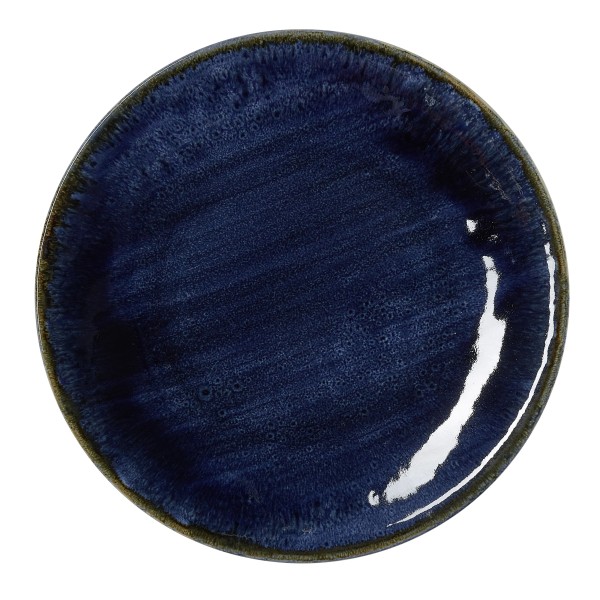Assiette plate en porcelaine - Ø 30 cm - Série Vida Dark Ocean (lot de 6)