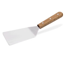 Spatule coudée inox manche bois 27 cm