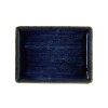 Assiette rectangulaire en porcelaine - 23 x 17 cm - Série Vida Dark Ocean (lot de 6)