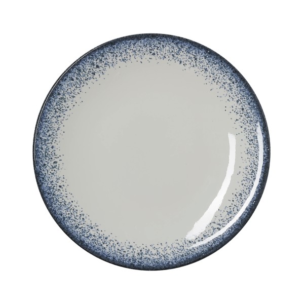 Assiette plate en porcelaine série Vida Marina - Ø 27 cm (lot de 6)