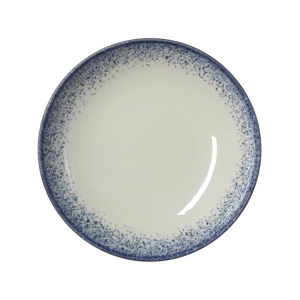 Assiette creuse en porcelaine série Vida Marina - Ø 25 cm (lot de 6)