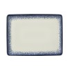 Assiette rectangulaire en porcelaine série Vida Marina - 27 x 20 cm (lot de 6)