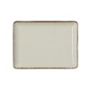 Assiette rectangulaire en porcelaine série Smilla Sand - 23 x 17 cm (lot de 6)