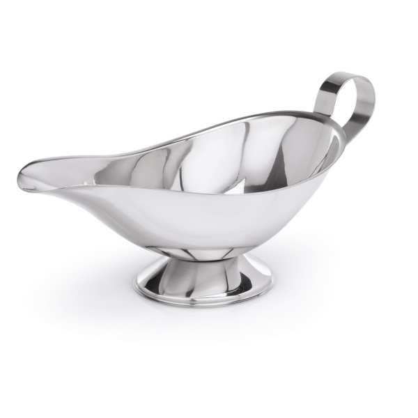 Saucière inox chromé avec pied - 200 ml