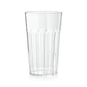 Verre cannelé polycarbonate 300 ml - Ø 7 cm (lot de 6)