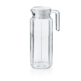 Carafe en verre 1 L - Couvercle en plastique