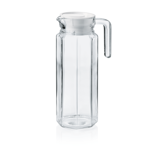 Carafe en verre 1 L - Couvercle en plastique