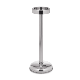 Support pour rafraîchisseur de bouteille inox chromé - Hauteur 70 cm